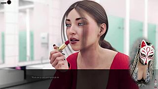 the office one sexy secretary with huge boobs playful fox