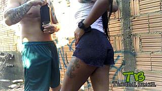 Hey, alone in the backyard with this naughty step-aunt getting wild! Can’t resist her moves! 😈