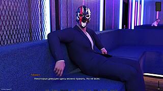 Horny cartoon babe slapped with cock in gameplay nockout master part 12