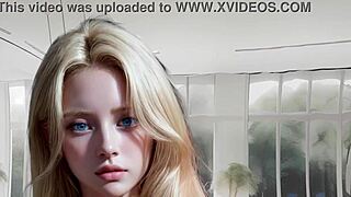 18yo Petite Athletic Blonde Rides You All Day in POV Animated Hentai