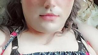 Blue Dress Crossdresser Slut Rides Me Wild. Big Butt Twink Femboy Shemale Turns Me On! 😍