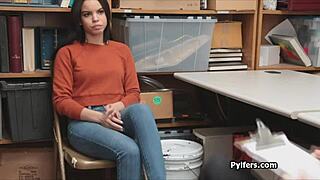 Teen Latina Thief, Wanna Blow After Getting Caught?