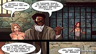 Innocent white girl loses virginity to a MONSTER COCK lawman. True Dick Pt 9 interracial first!