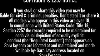 sara jay, blowjob queen, mouth fucks lucky cock for cum