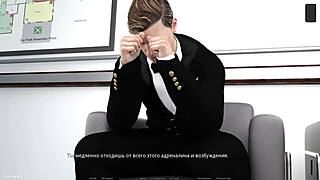 Horny cartoon babe slapped with cock in gameplay nockout master part 12