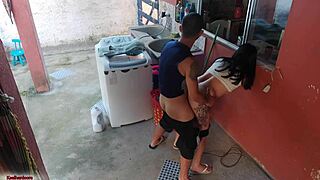 Hey, the boss left and the maid couldn’t resist my hard cock! 😈