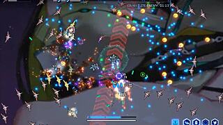 seductive hentai game with giant naked space waifu exposed