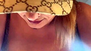 Truckers honk at my wet pussy in gym