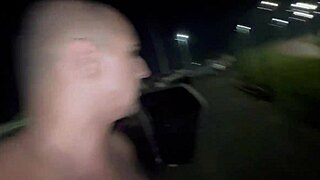 Friends flashing in the street for strangers