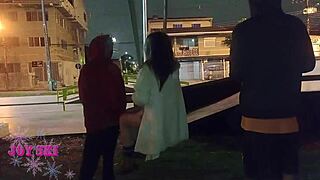 My Friends Took Me To The Square For Exciting Public Flashing Adventures.