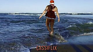 Mammy Noel, horny on the beach, gave her pussy to an Instagram follower. Watch the complete video on Cassiflix.