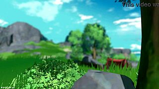 outride her with genshin impact amber x aether animation