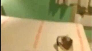 Was it just a barbecue? The slut got fucked by two and took cum in her ass!