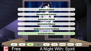 Intense Roleplay Night With Spirit In Anime Hentai Dating Game