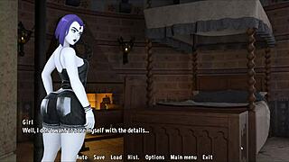 sanji toon fantasy gets wild with raven forcing cum swallow in hentai parody