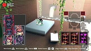 in this 3d anime hentai, huge tits get sucked in blowjob scenes