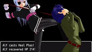 Girl b hero scenes with astriede in part 13 intense action.