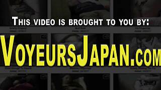 Asian babe in pantyhose followed by sneaky voyeur in public