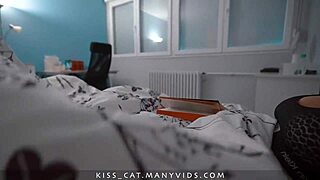 Man, step mom messin’ with step son’s dick to bang and get that cum inside while sharin’ bed!