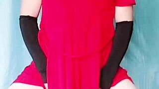 Blue Dress Crossdresser Slut Rides Me Wild. Big Butt Twink Femboy Shemale Turns Me On! 😍