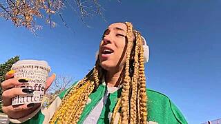 Ebony Luna recognizes me on the street and invites me home for a casual chat