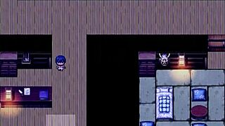 The tanned girl Natsuki experiences exhibitionist peeing in hentai game episode 35