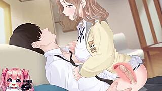 Hot college girl riding for cumshot?