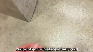 real cheating wife bangs neighbor while husband’s out. russian amateur talks dirty with subtitles during tight pussy ride.