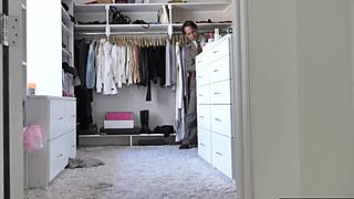 yo, boss caught nanny amia miley rubbing herself instead of doing her job