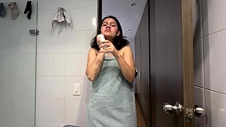 Damn! My husband’s cooking while his stepsister joins me in the shower!