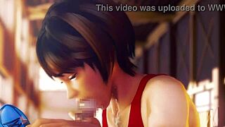 Can the athlete handle her coach's big cock in this 3D hentai blowjob session?