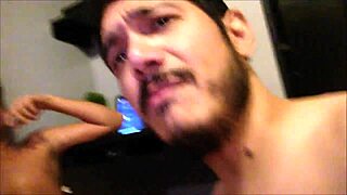 sexy dude gets a blowjob with nice speech at the end, monster cock involved 😏