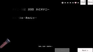 Exploring Onanikki V1 Masturbation Diary Scene with No Commentary