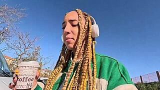 Ebony Luna recognizes me on the street and invites me home for a casual chat