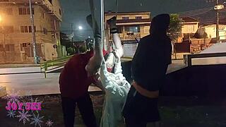 My Friends Took Me To The Square For Exciting Public Flashing Adventures.