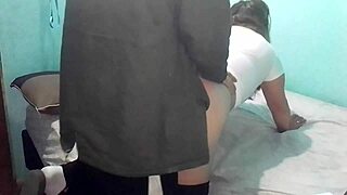 i fuked her doggy on a cold day in the double bed, it was awsome