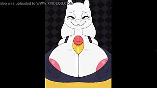 Toriel's Bigger Tits Get Banged and Titty Fucked in Sexy Game Cumshot