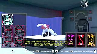 in this 3d anime hentai, huge tits get sucked in blowjob scenes