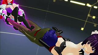 girl b hero faces monster lord in wild scene 39