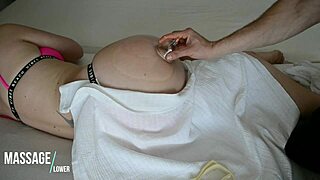 Intense Vacuum Massage for Hot Booty Ass - European Amateur Babe