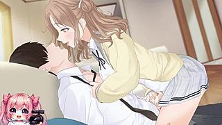 Hot college girl riding for cumshot?