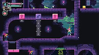 this flip witch hentai game has her banging the ghost boss with crushing giant boobs!