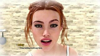 Karthik fucks Riley in dream with blowjob