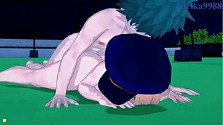 Camie Utsushimi, Itsuka Kendo, Izuku Midoriya in Wild My Hero Academia Hentai Action?