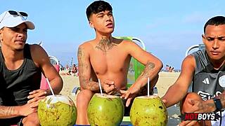 we’re banging our buddy in this wild group session! 😈