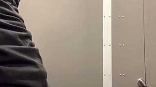Unbelievable Home Depot Bathroom Jerkoff Caught on Cam! Public Gay Masturbation Gets Wild and Risky!