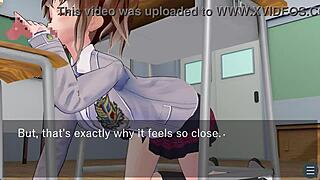 karin blows me under desk in school blazer