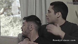 Black Gay Stud Nails White Roommate with Huge BBC