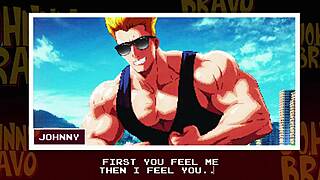 johnny bravo shows off his bravado in public antics