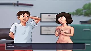 This is Summer Time Saga uncensored part 32 featuring anime-style dating scenes.